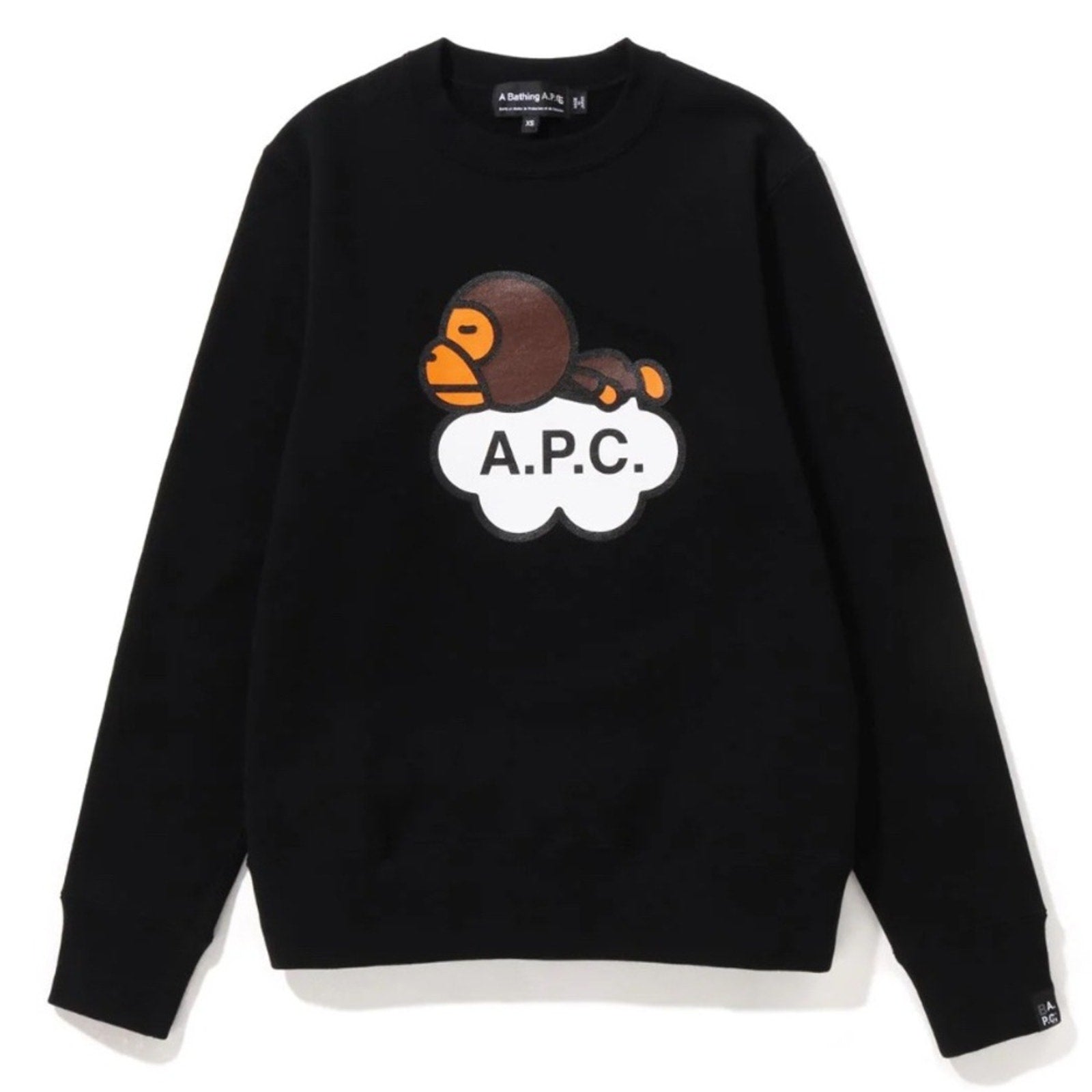 Men’s A Bathing Ape X APC Milo Cloud Sweatshirt in size 2x, NWT’s in factory bag