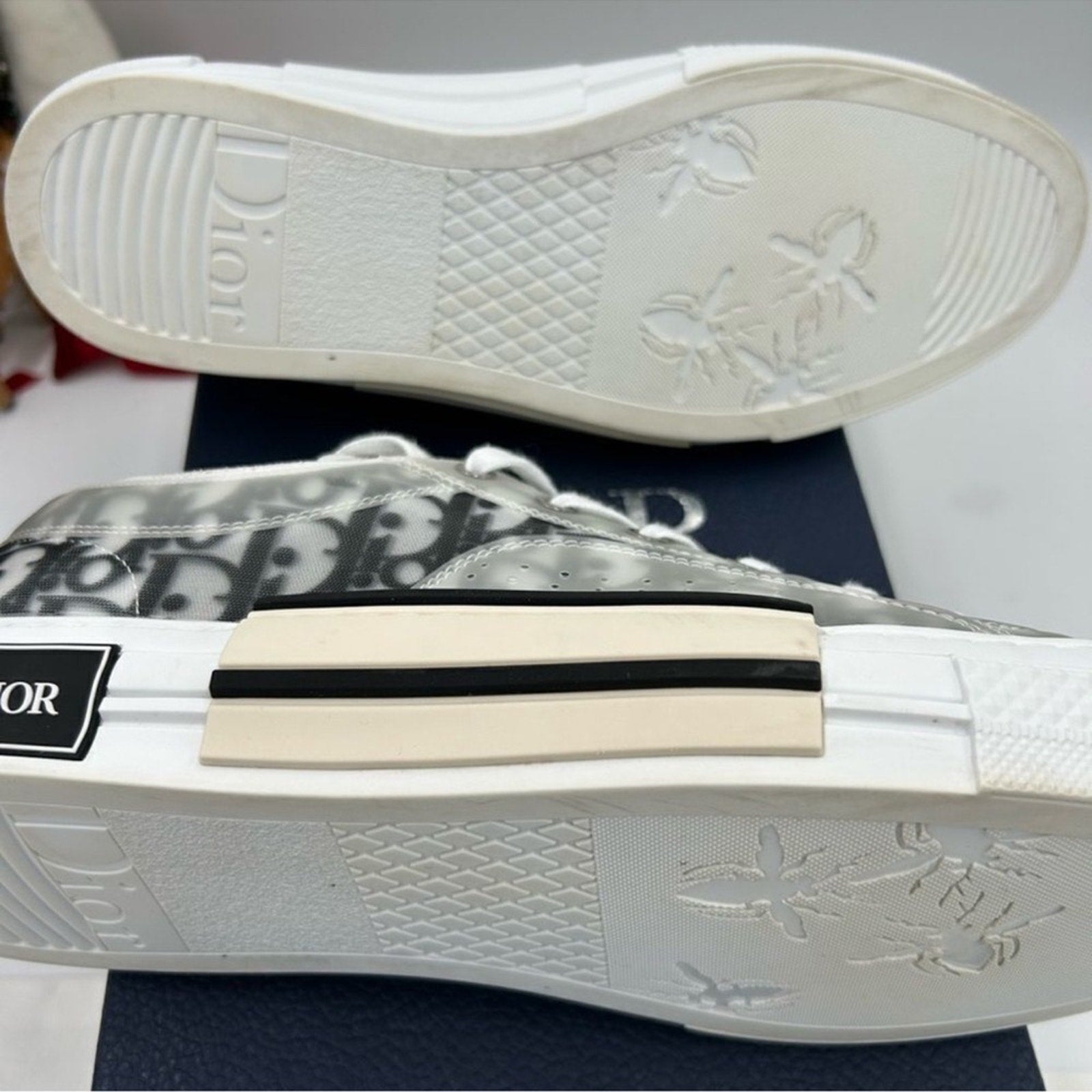 Men's Dior B 23 oblique low top sneakers size 45 made in Italy. PRISTINE