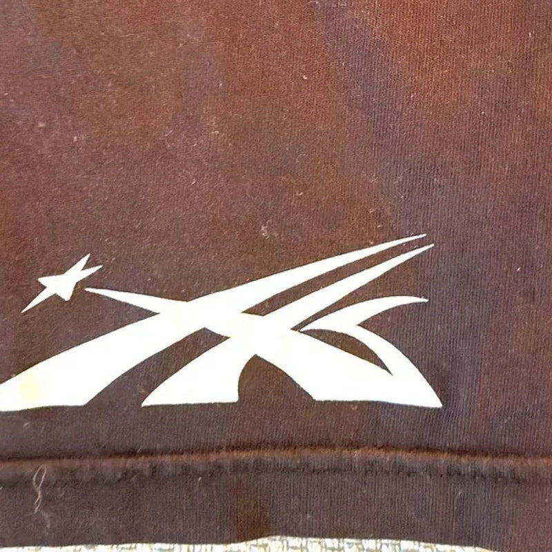 Hellstar Size Large NWOT’s maroon and white graphic T ..oversized heavyweight