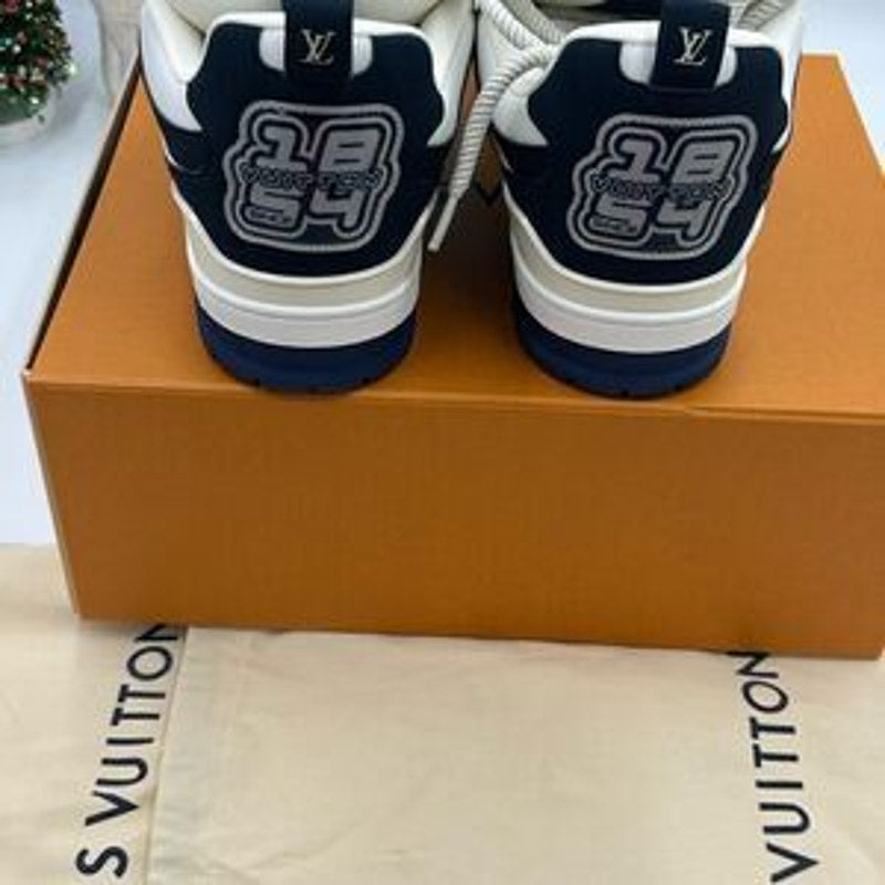 Men’s Louis Vuitton blue skate trainer sneakers size 11 fits 13 US made in Italy