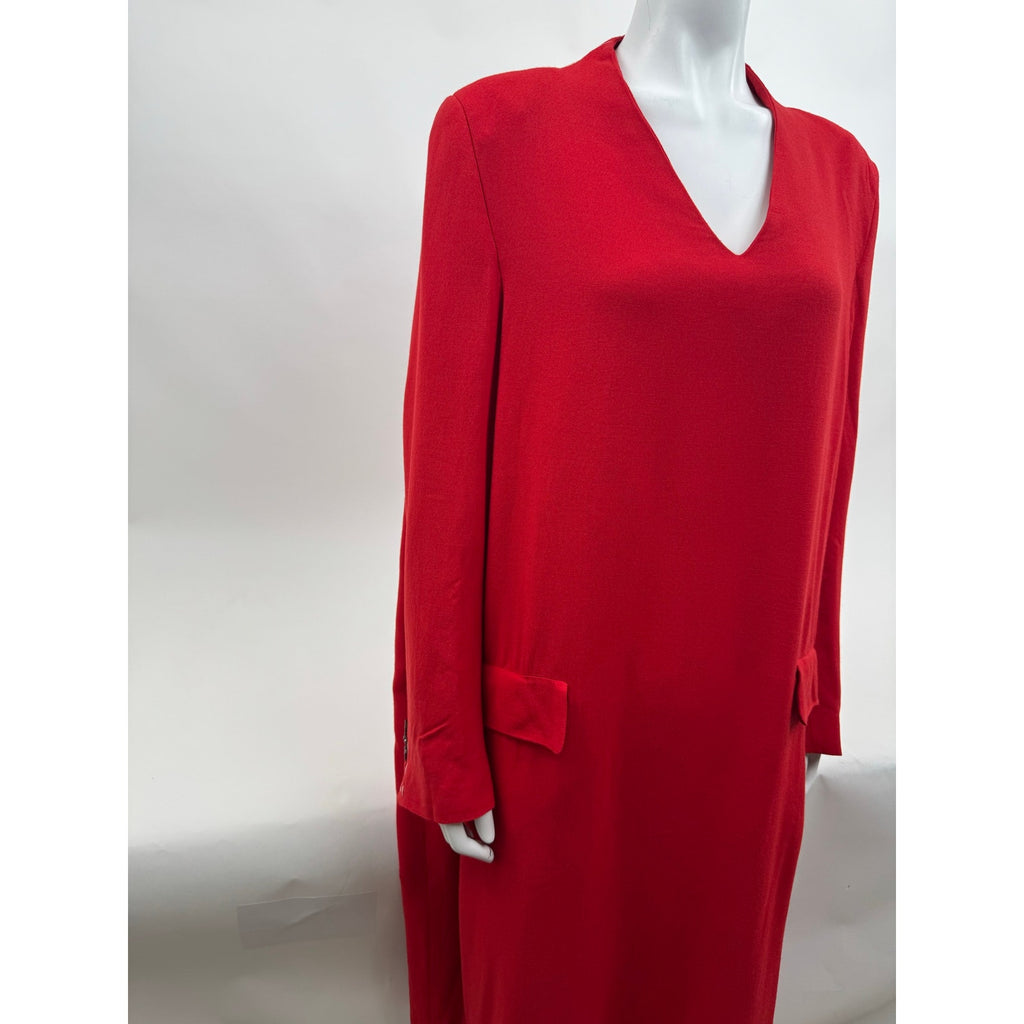 Maison Margiela NWT Red Dress with Zip Open Sleeves Size IT 42 / US 6