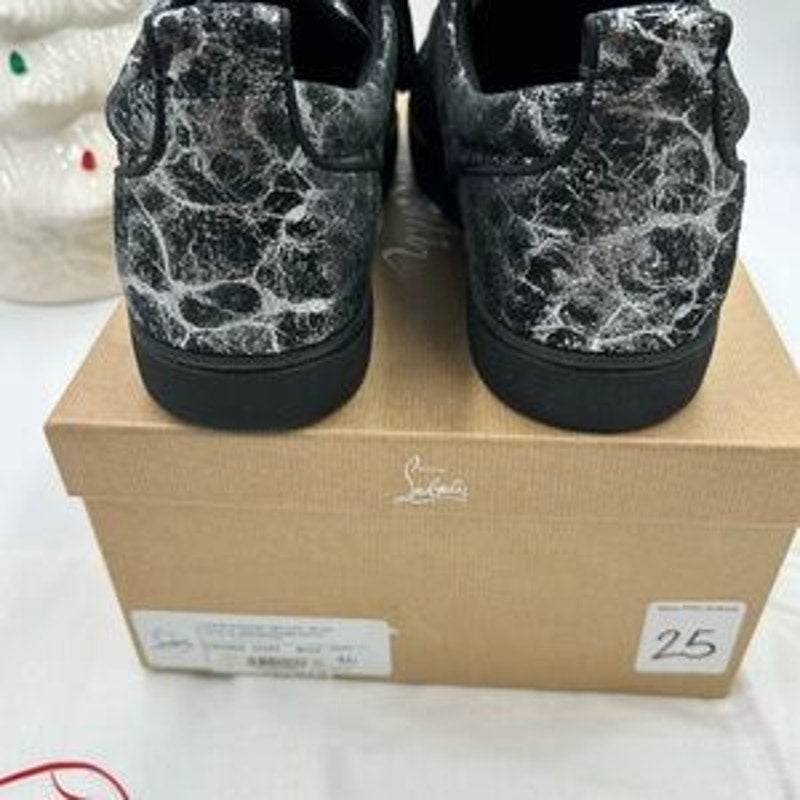 Men's Christian Louboutin, Louis Jr, orlato flat sneakers size 46 made in Italy