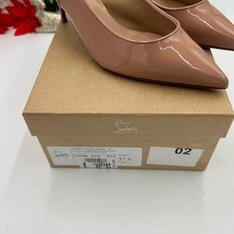 Christian louboutin women's sporty Kate 55 Patent Leather size 37.5 made Italy