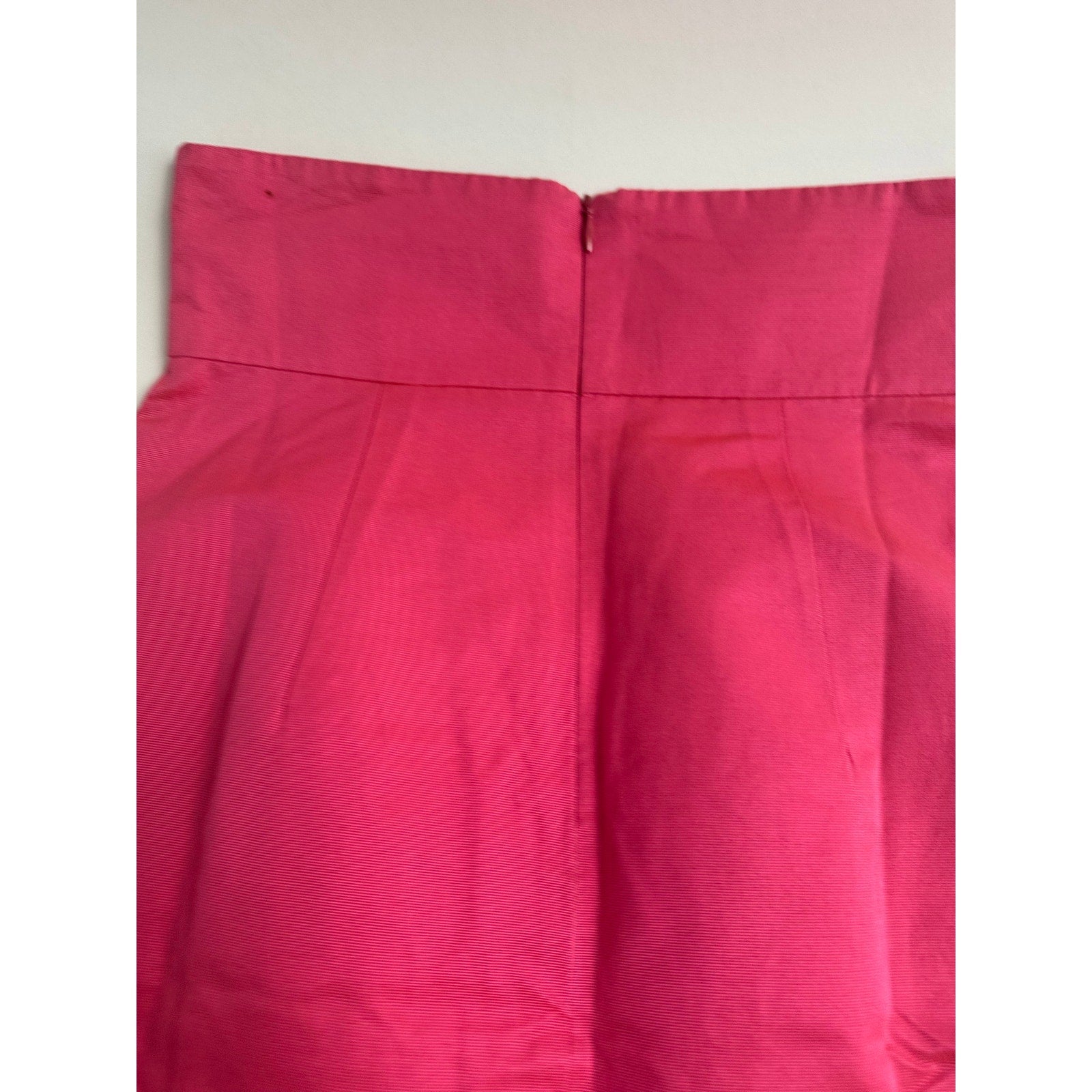 Martin Grant Paris NWT Structured A-Line Skirt – Hot Pink Silk Blend – Size S
