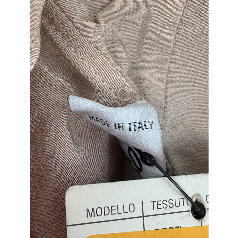 Moschino NWT 100% Silk Button Up Blouse Designer Top Size IT 42