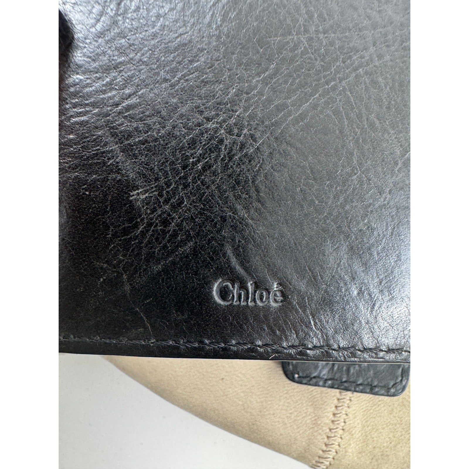 Chloe Cream Suede Leather Hobo Bag