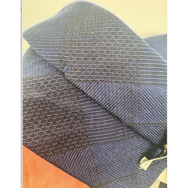 Dries Van Noten NWT Silk Tie Black & Blue Designer Luxury Neck Tie