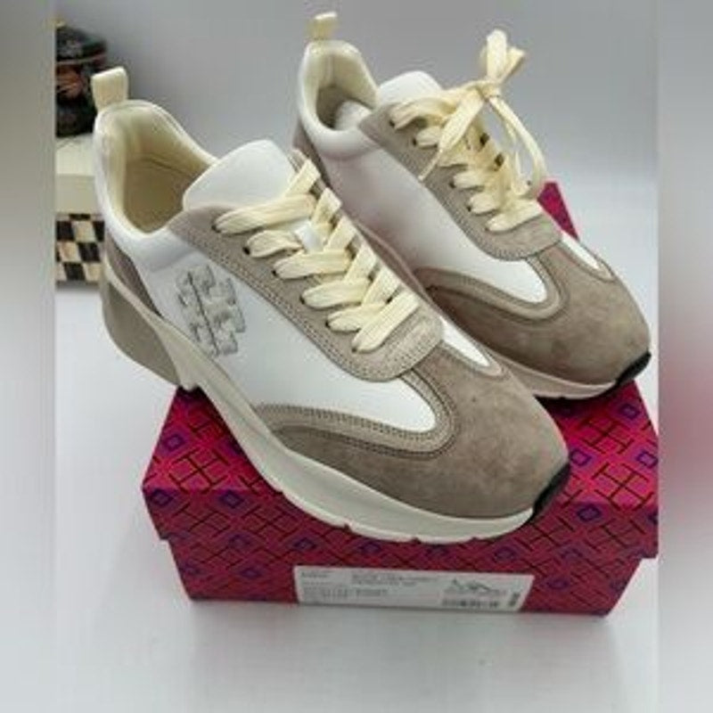 Women's Tory Burch good luck trainer sneakers size 9