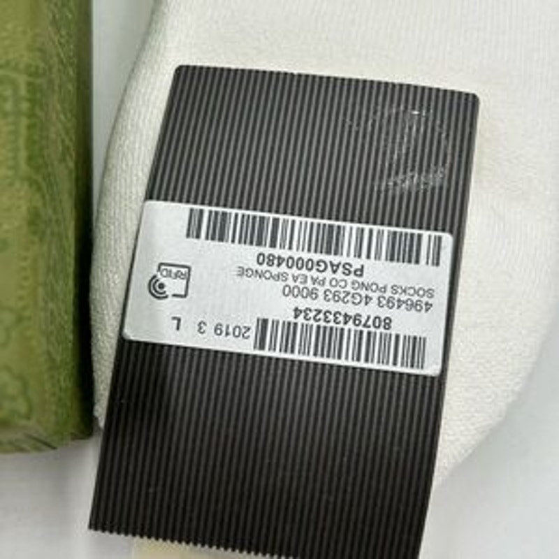 Gucci unisex logo imtarsia stretch, cotton blend socks size large