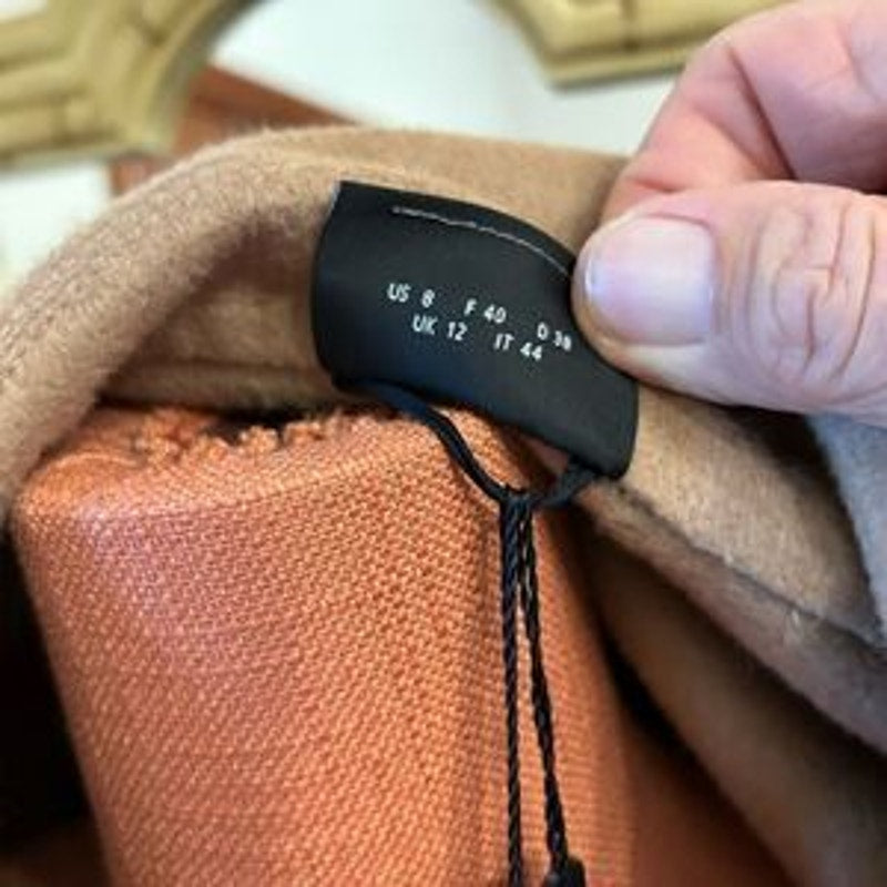 Women’s Akris 100% camel hair double face coat size 8 made in Italy