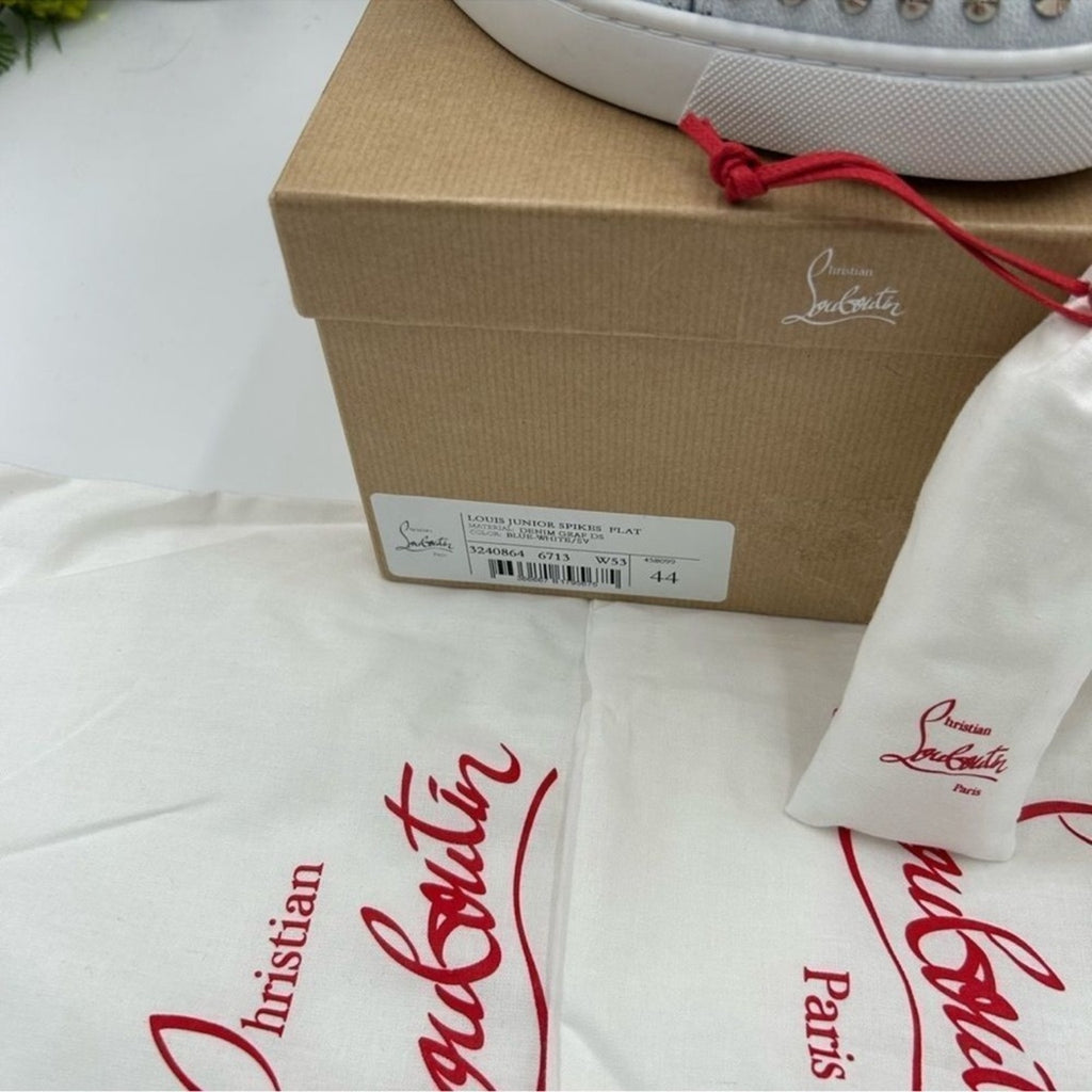 Men's Christian Louboutin, Louis Jr spikes size 44 made in Italy