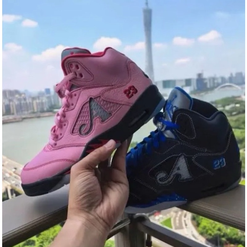 Men's Awake Ny X Jordan 5 “Arctic Pink” Sz- 12 -DS 1/7000