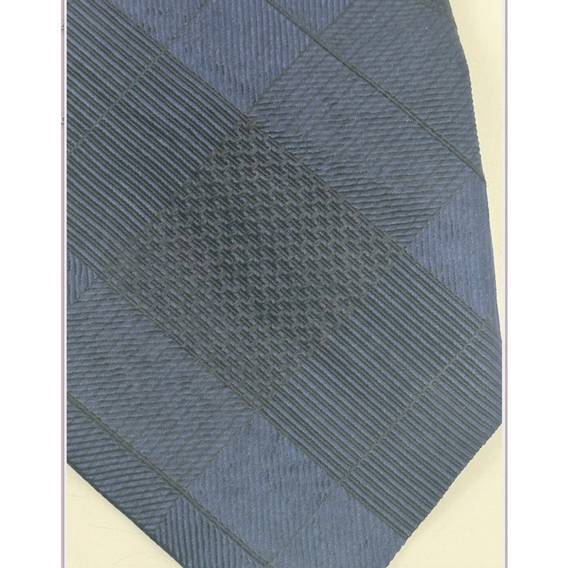 Dries Van Noten NWT Silk Tie Black & Blue Designer Luxury Neck Tie