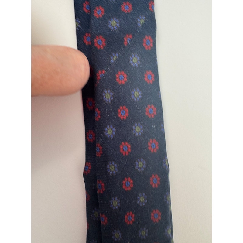 Kiton Napoli Men's Multicolor Floral 100% Silk Tie Made in Italy