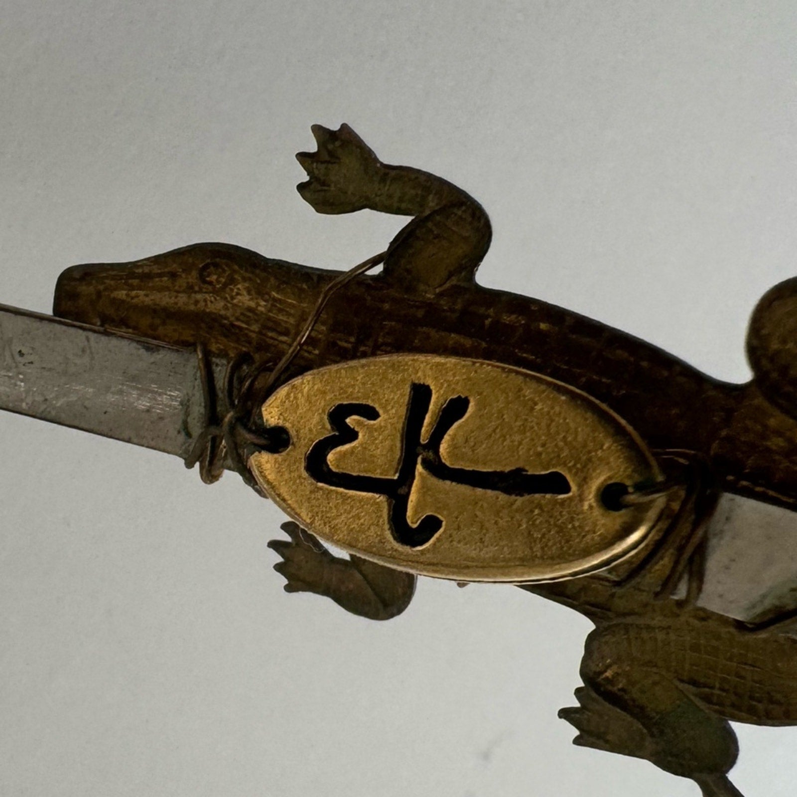 Eugenia Kim RARE HAND CAST bronze alligator headband bought at Henri Bendel, NYC