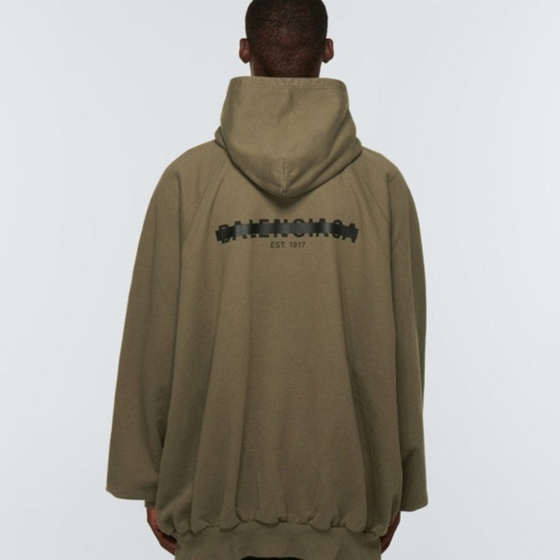 Men’s Balenciaga olive hoodie, large New without tags Strike 1917 cotton hoodie