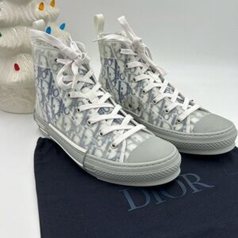 Men's Dior B 23 high top oblique sneakers size 44 made in Italy