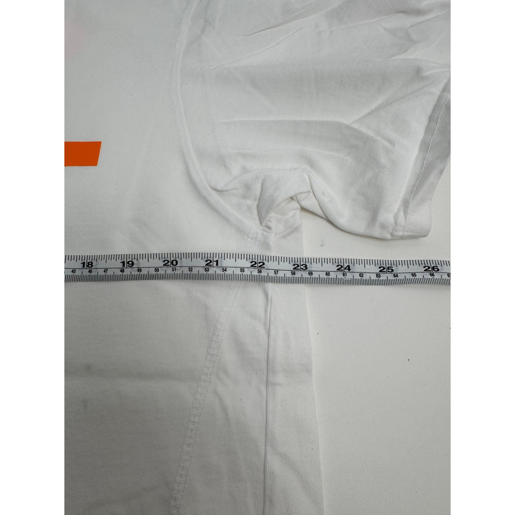 Men's Vlone x Friends NEW White and Orange Short Sleeve T-Shirt Size XL
