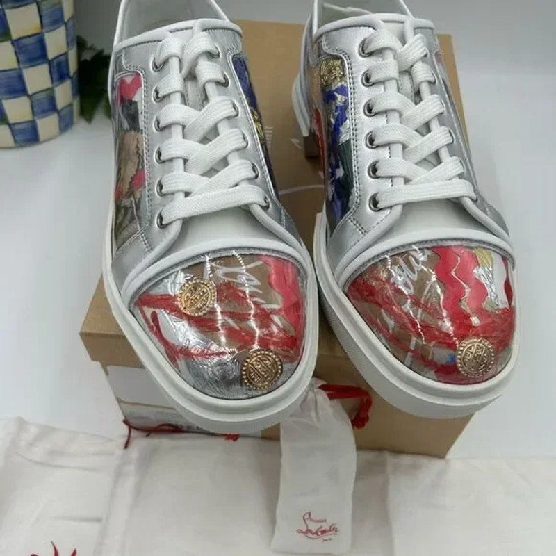 Men's Christian Louboutin adolon trash, limited edition sneaker size 44