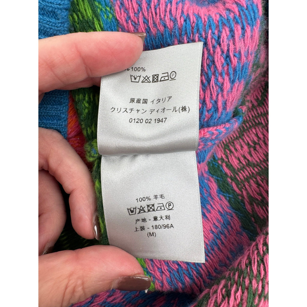 Men's Dior x Stussy Collab Wool Sweater – Oversized Size M Fits Like L