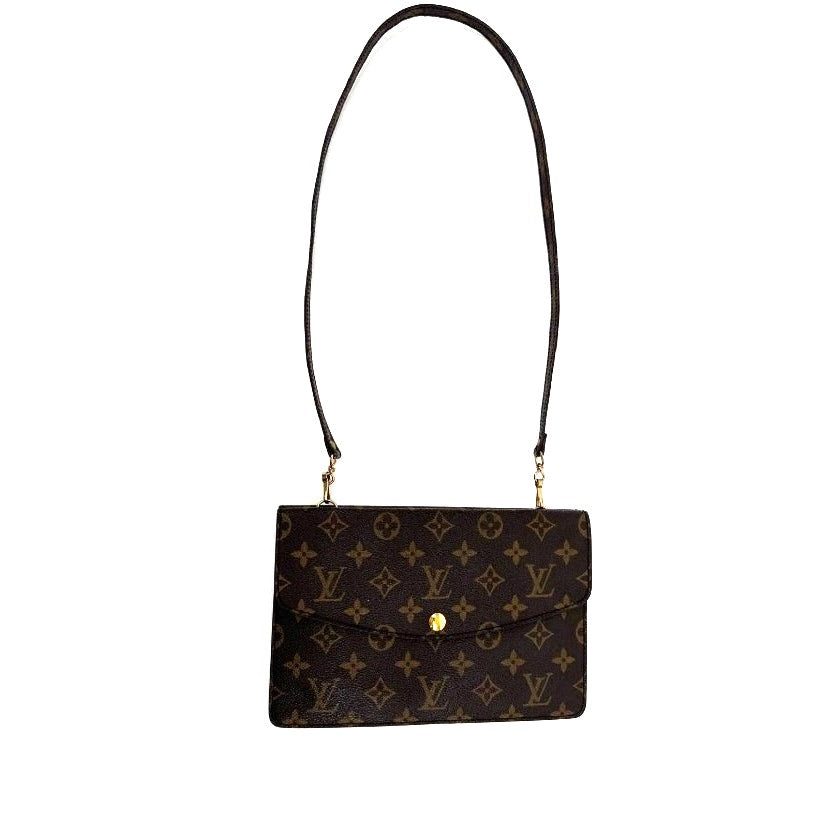 Women's Louis Vuitton Monogram Pochette Double Rabat Shoulder Bag