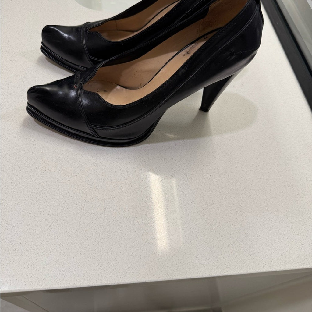 CNC Costume National Women's Black Leather Shoes Size 40, women’s 9.5