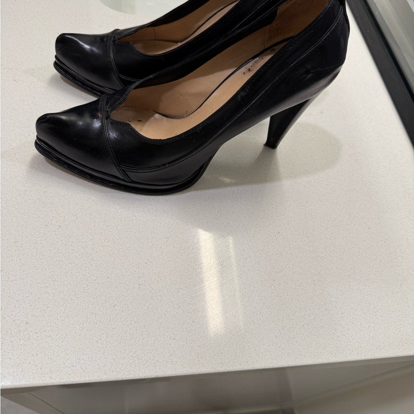 CNC Costume National Women's Black Leather Shoes Size 40, women’s 9.5