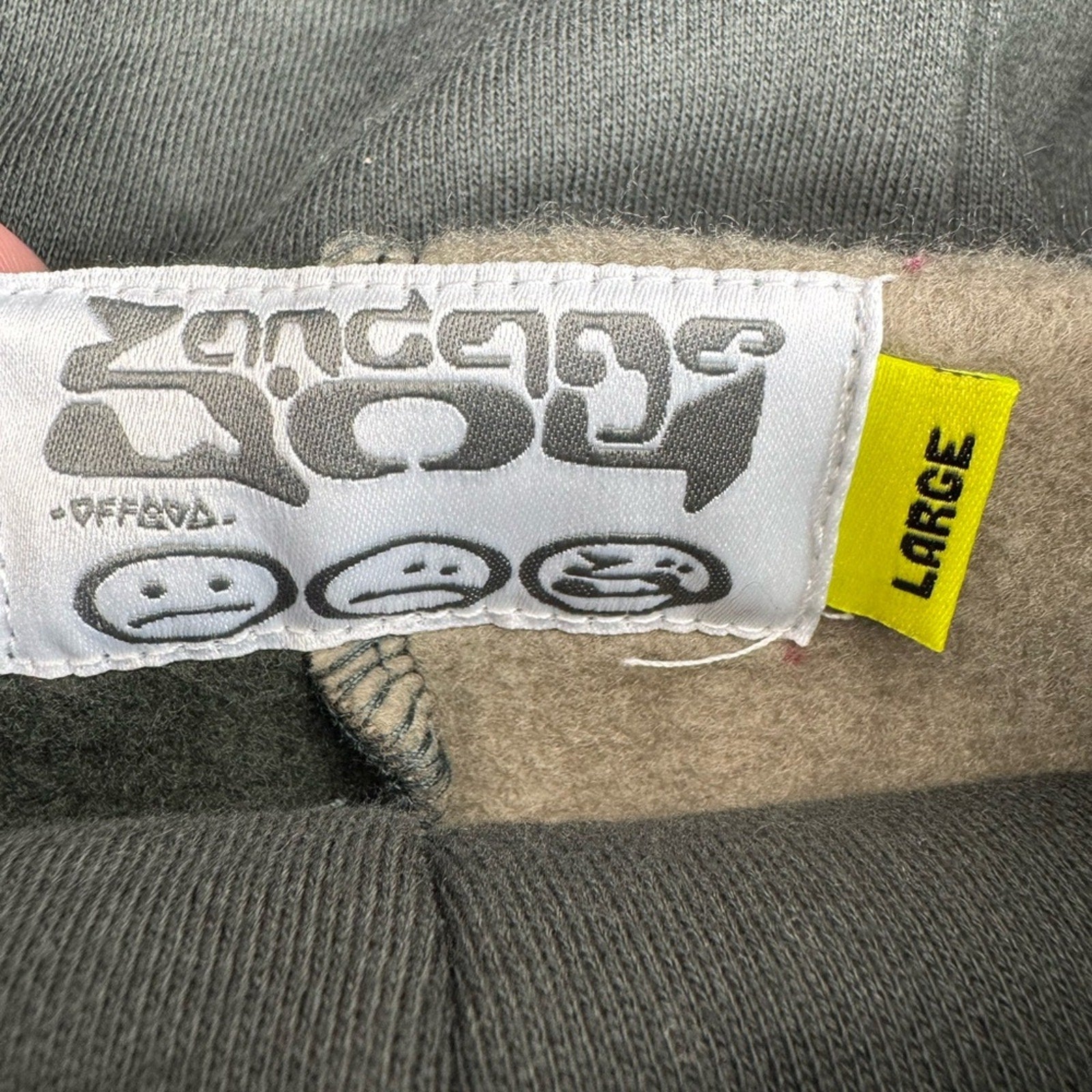 Bandage Boy x Off God collaboration sweatshirt Sz Large Amazing Front pocket NWT