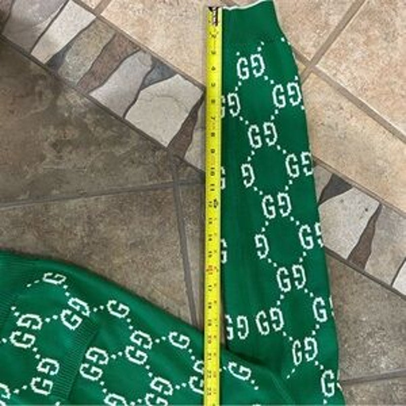 Men's Gucci, GG intarsia cotton cardigan sweater size XL made in Italy