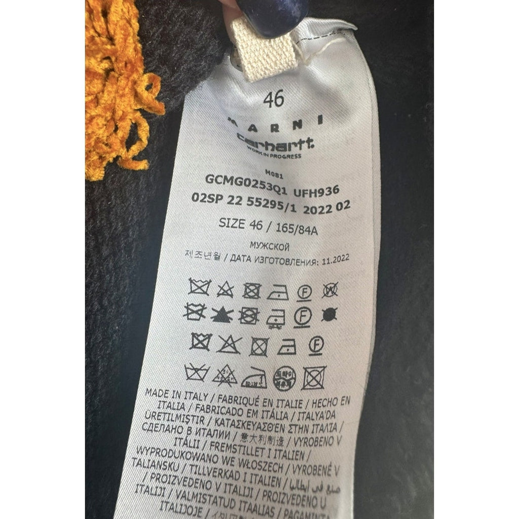 Marni x Carhartt Tan & Black Special Ed. Collaboration Sweater Size 46 / US 10