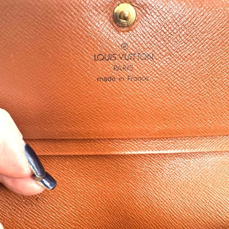 Louis Vuitton Monogram Portefueille Viennois kiss lock French purse wallet