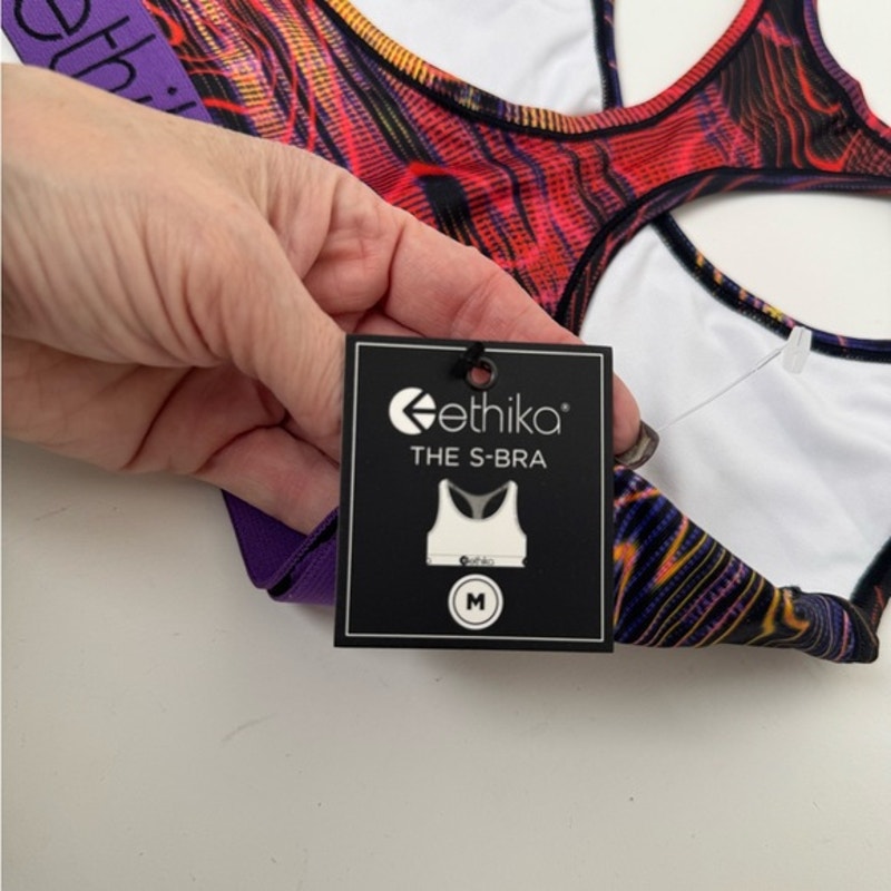 Ethika Women's Multicolor Sports Bra NWT’s Size Medium