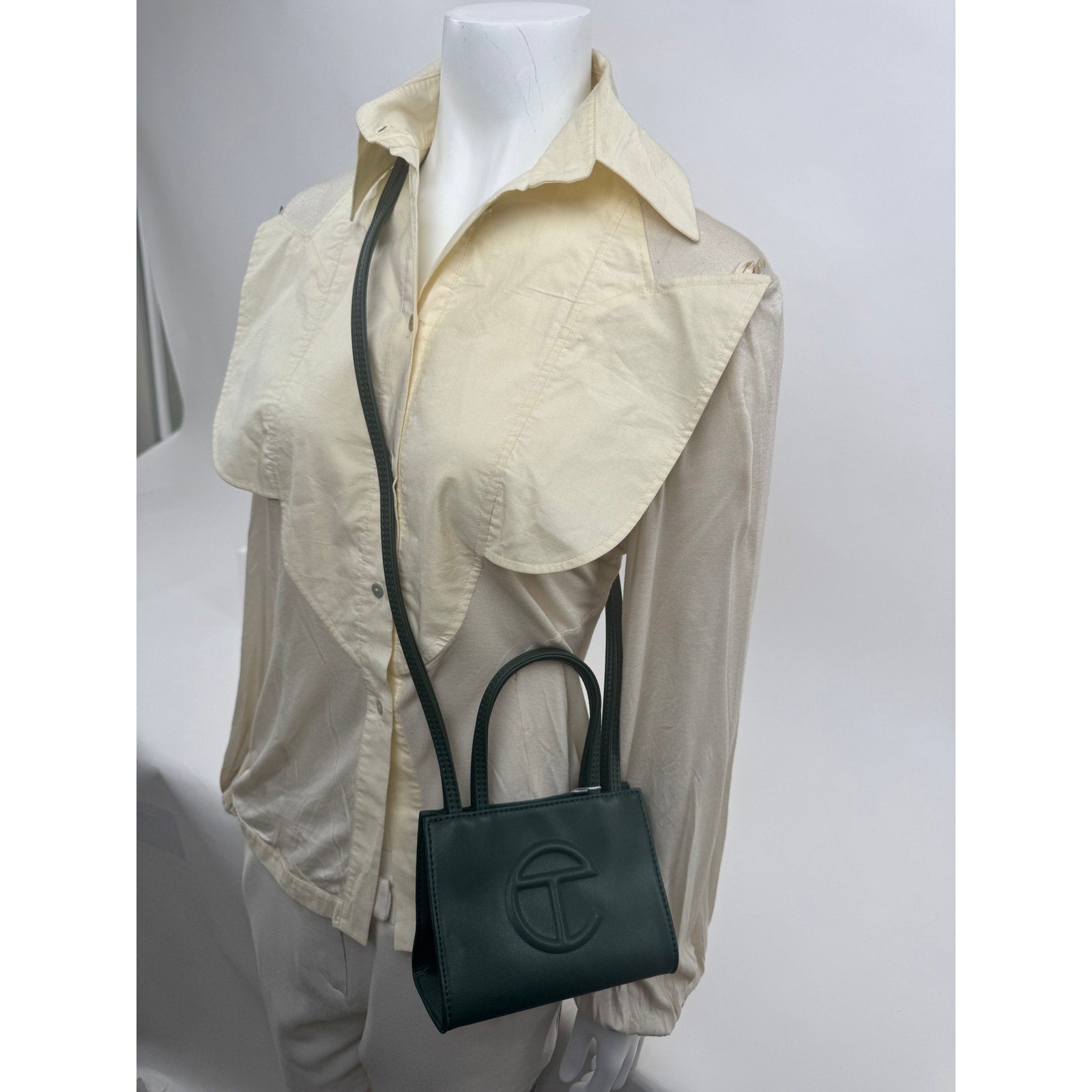 Telfar NWT Olive Green Giftable Small Shopper Bag