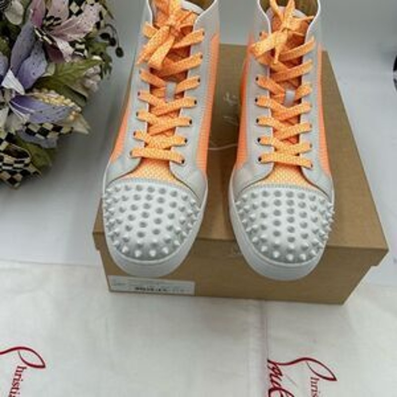 Men’s Christian Louboutin fun Lou spikes high tops size 43.5 made in Italy