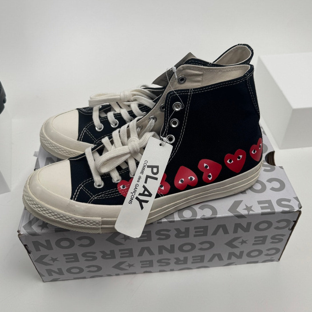 Comme des Garcons x Converse NIB Unisex Heart High Top Sneakers M8.5 W10.5