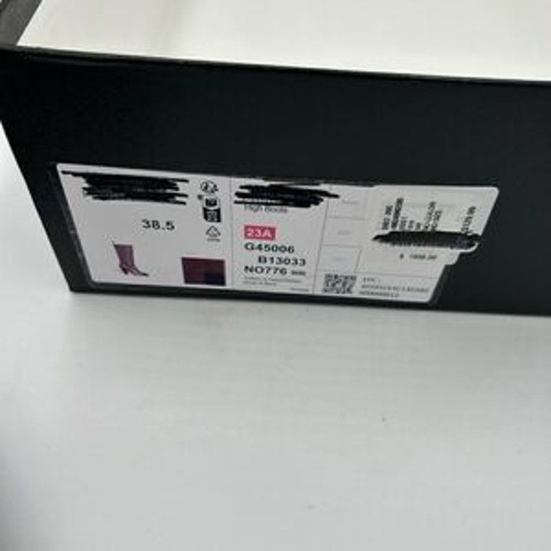 Women’s Chanel icon plain toe block, heel boot size 38.5 made in Italy