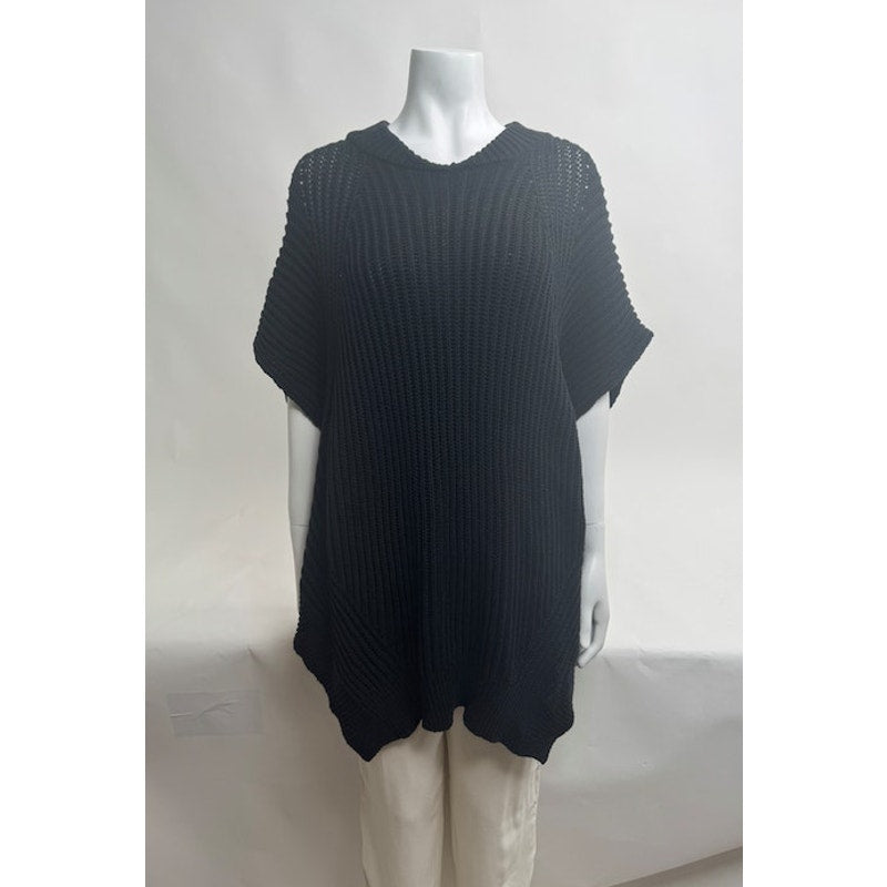 Alexander Wang NWT Black Asymmetrical Knit Mini Dress Sweater Size S