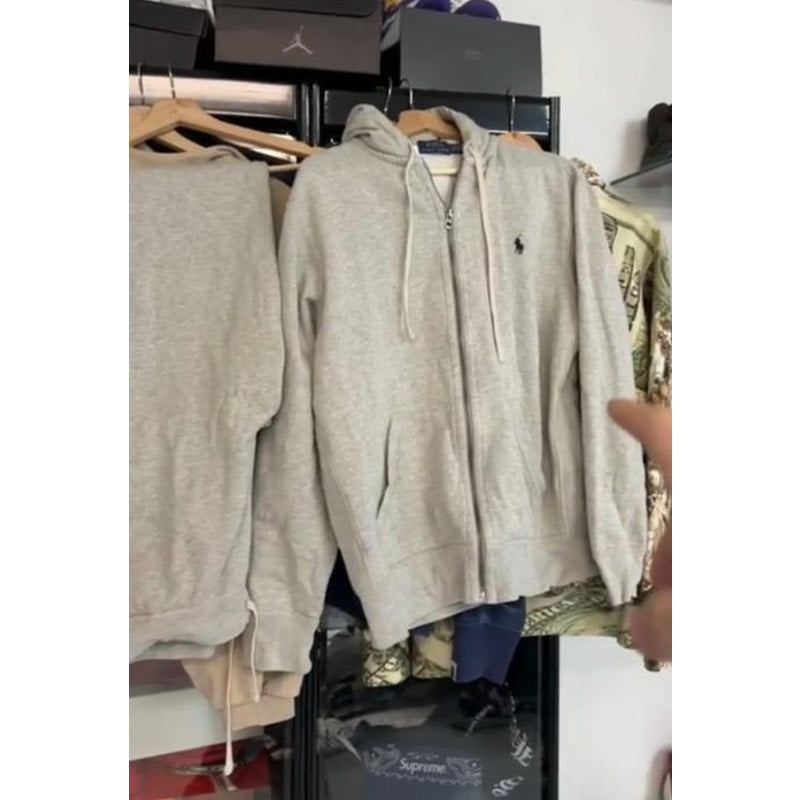 Mens Ralph Lauren Full Tracksuit (Top & Bottom) - Grey - L/M