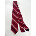 Brooks Brothers NWOT Men's Red & Navy Blue Silk Blend Striped Neck Tie