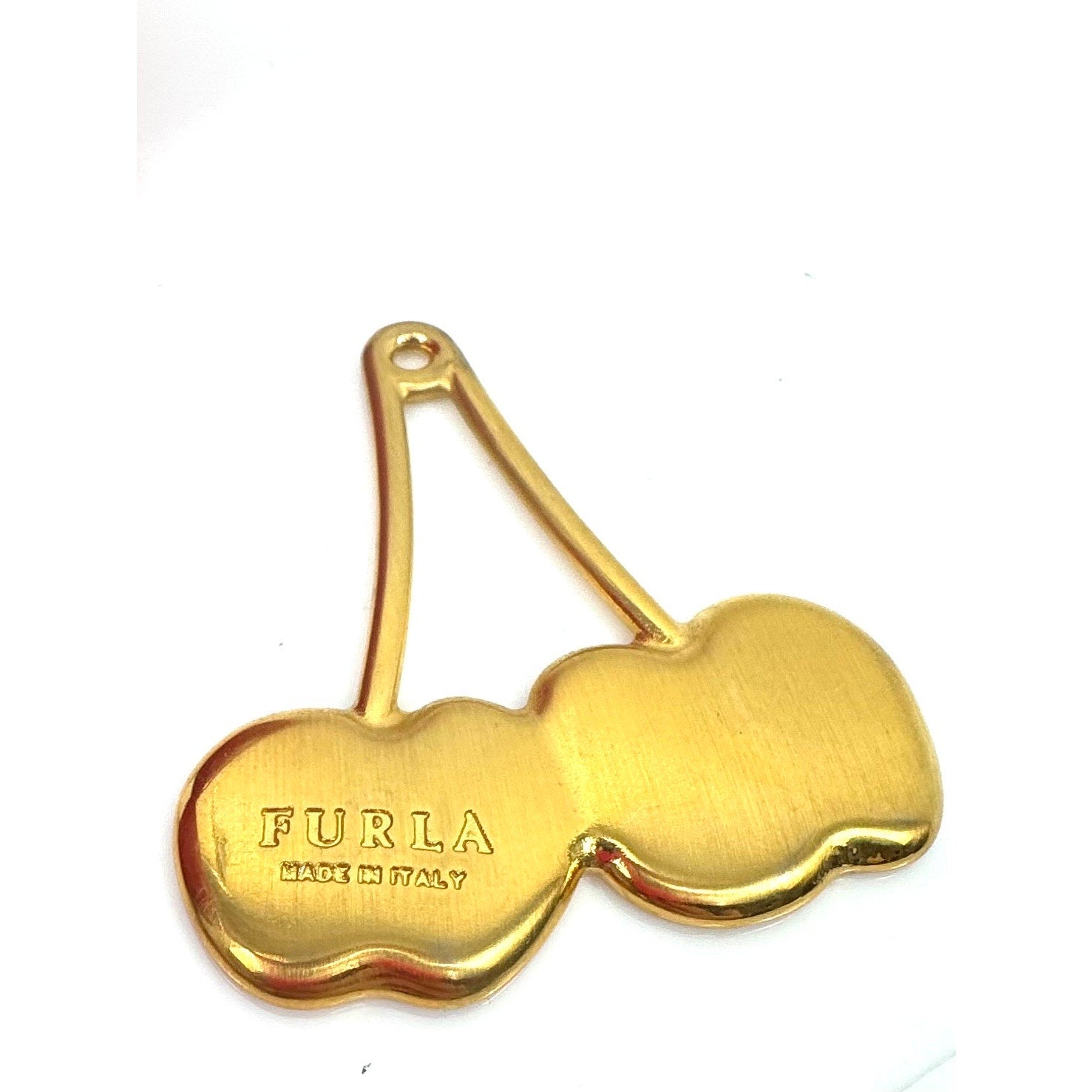 Furla Muted Cherry Charm – Bag Charm / Necklace Pendant / Key Chain Accessory