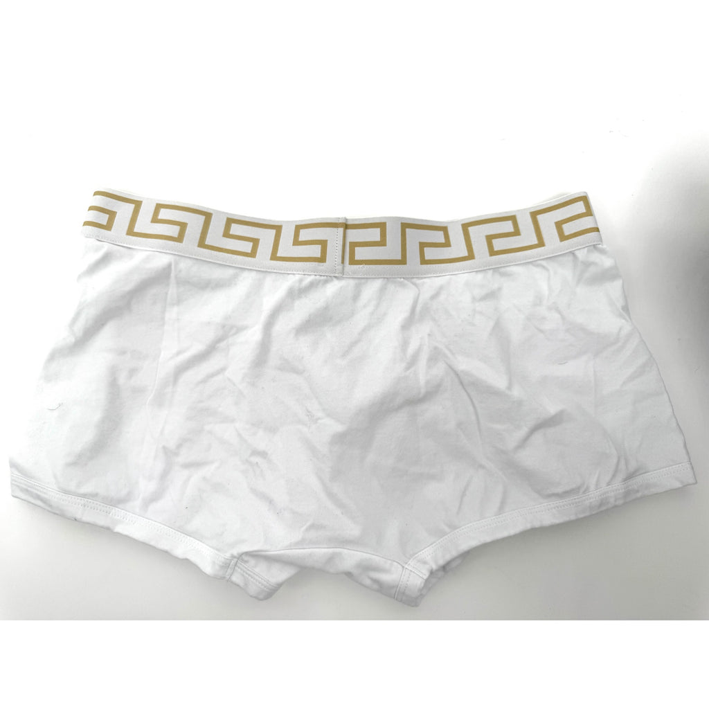 Men's Versace NIB Greca Low Rise Slip Stretch Cotton Boxer Briefs Shorts Size XL