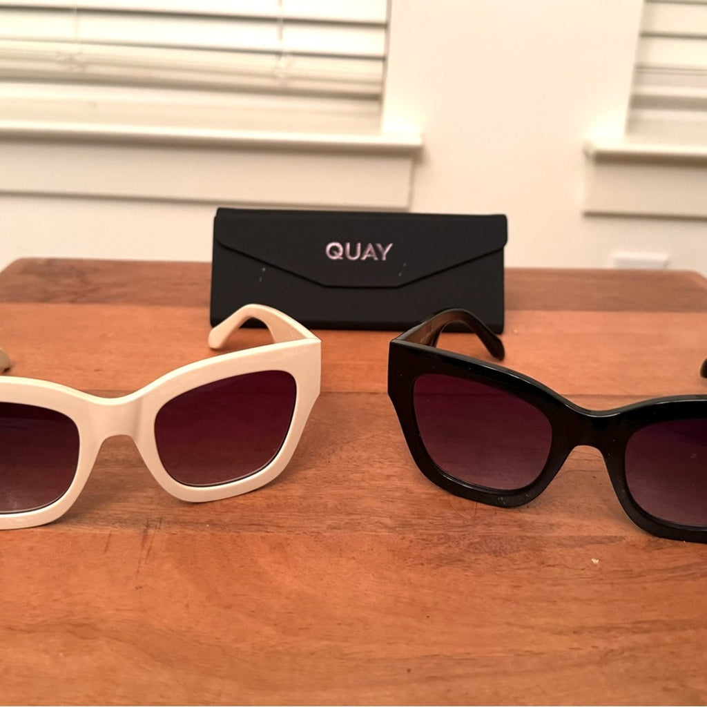 Quay BY THE WAY sunglasses NWOT’s Ivory