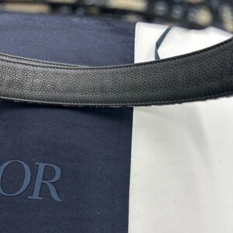 Men's Dior oblique jacquard reversible belt size 120 cm/46 inches made in Italy