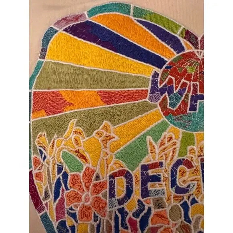 Men's Who Decides War by EV Bravado Embroidered Printed Oversized Hoodie Size L