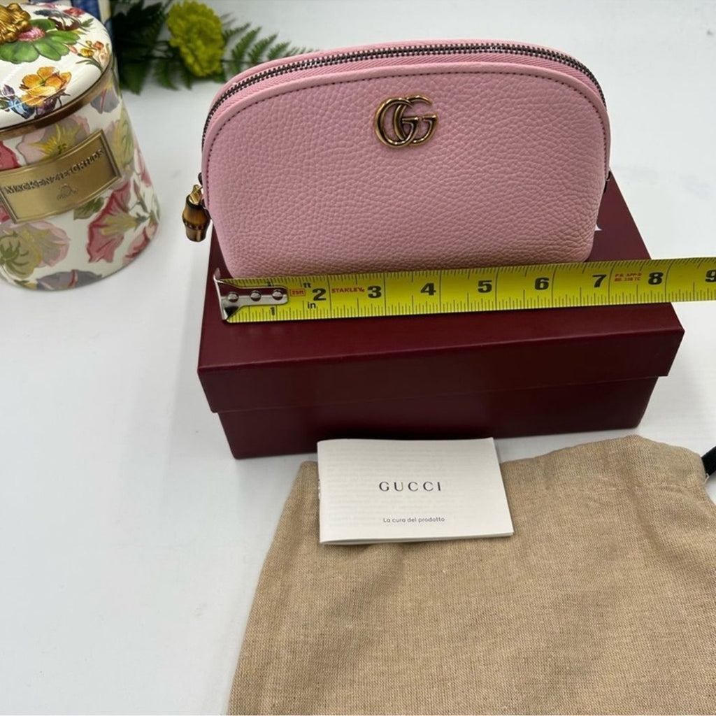 Women's pink Gucci, Marmont GG Beauty/ cosmetic case/second bag Made in Italy
