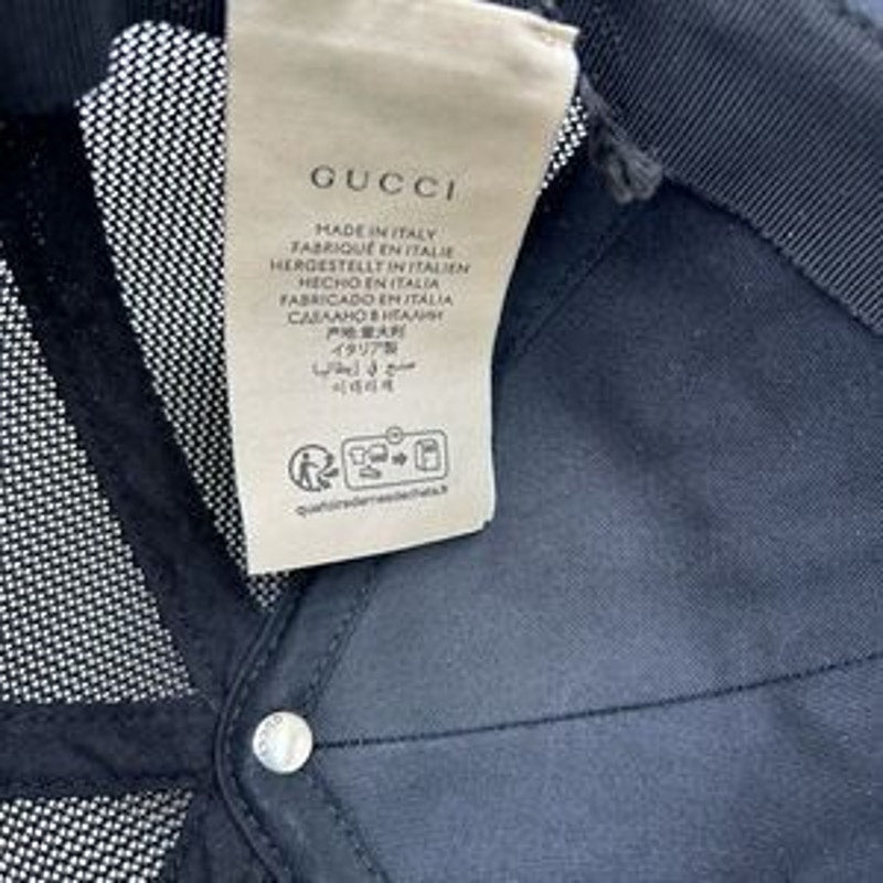 Unisex Gucci embroidered baseball cap size extra small adjustable made in Italy