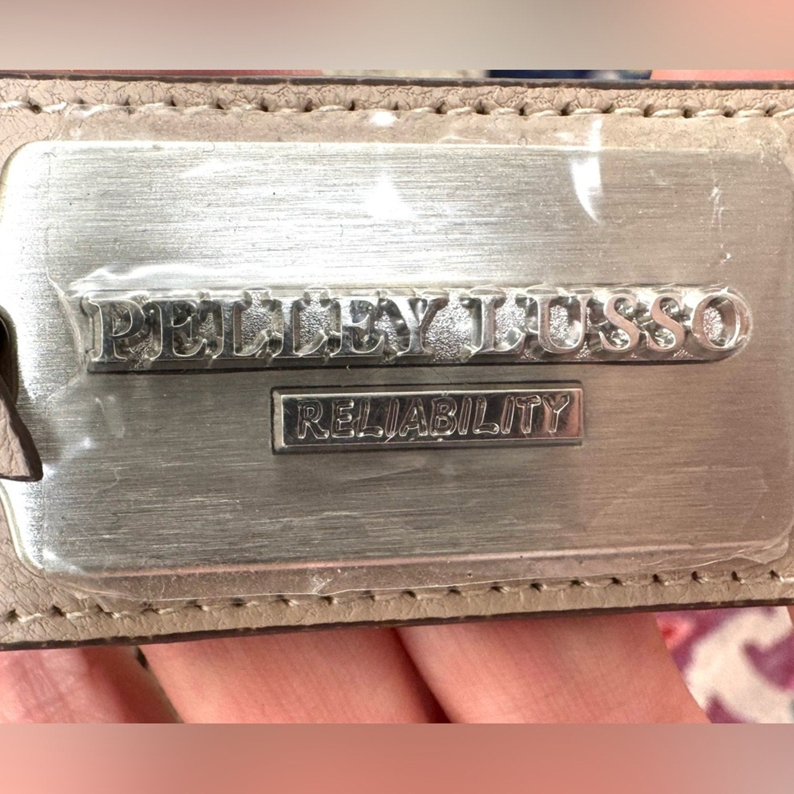 Niloticus crocodile Pelley Lusso two way bag NWT’s blue interior/adjustable strap