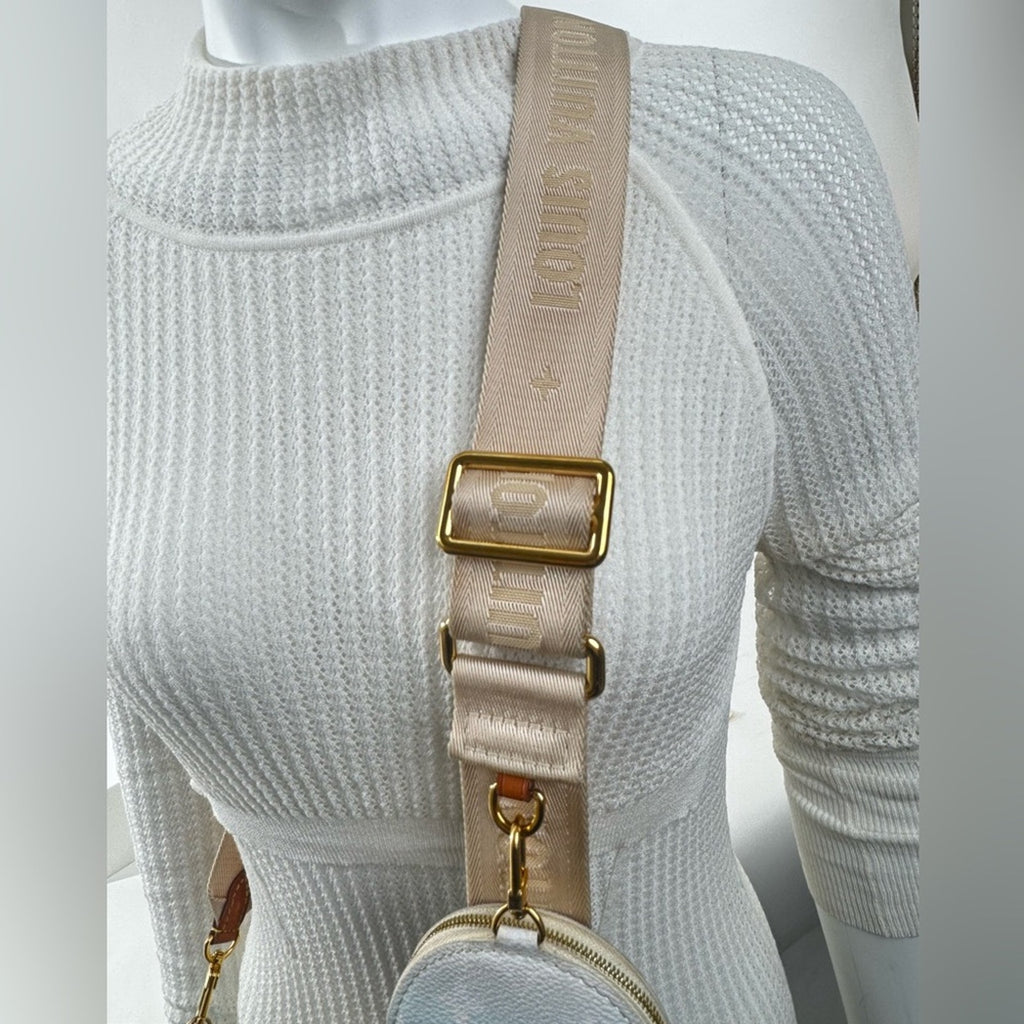 Louis Vuitton BY THE POOL-multi pochette (3)w/guitar strap/LV branded gold chain