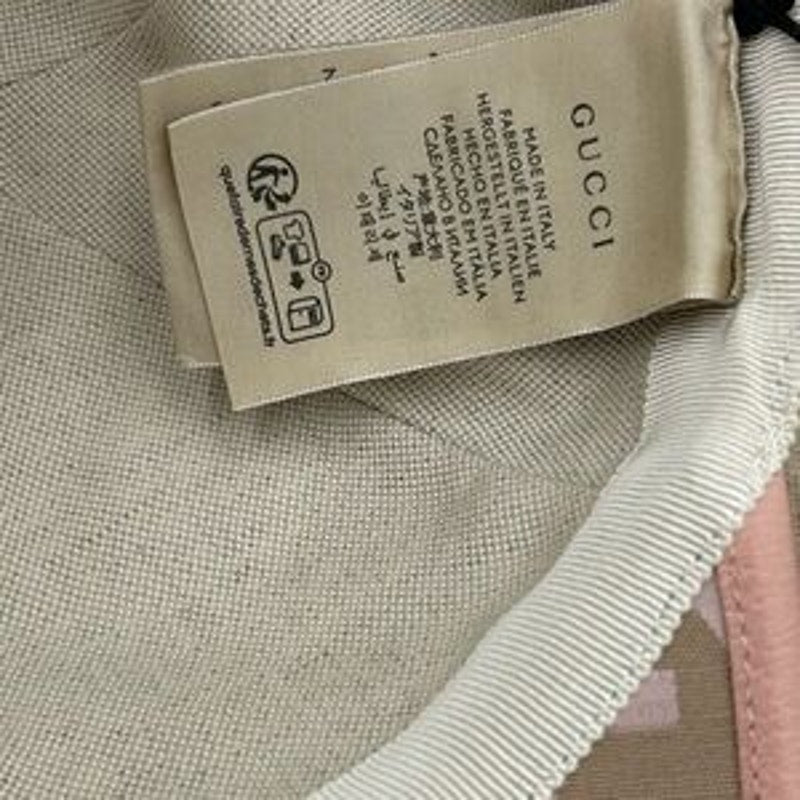 Women's Gucci, Jumbo, GG canvas, baseball hat in beige and pink size XL Italy