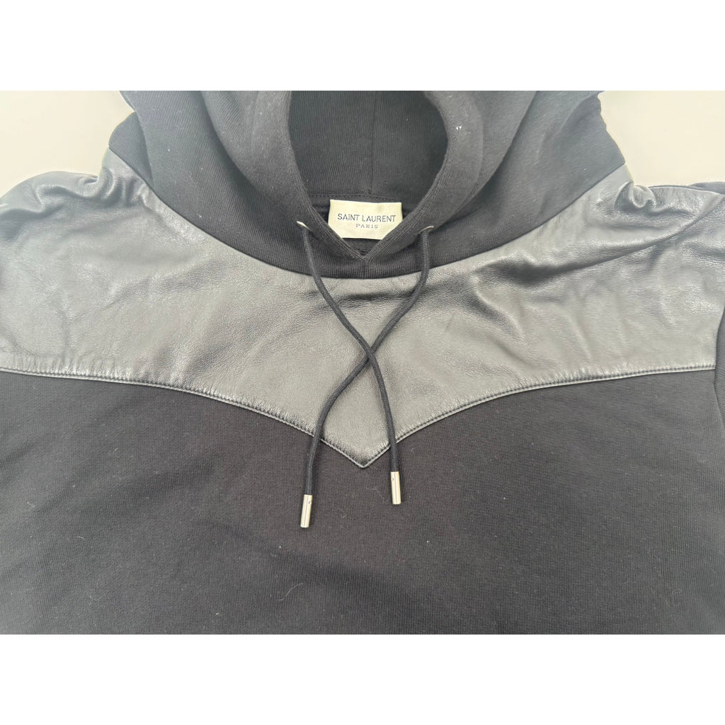 Saint Laurent Men's Black 396654 Pullover Hoodie Size L